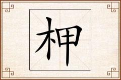 柙怎么写