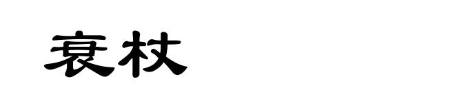 衰杖