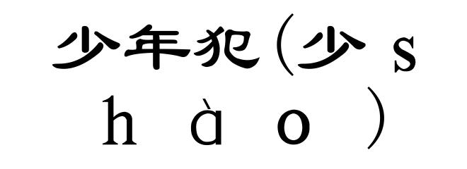 少年犯(少ｓｈàｏ)