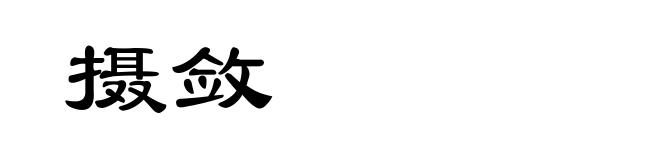 摄敛