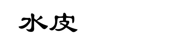 水皮