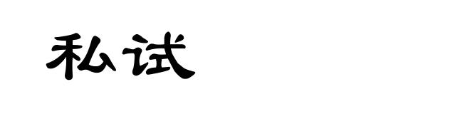 私试