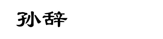 孙辞