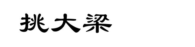 挑大梁