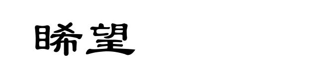 睎望