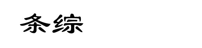 条综