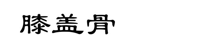 膝盖骨