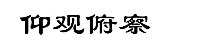 仰观俯察