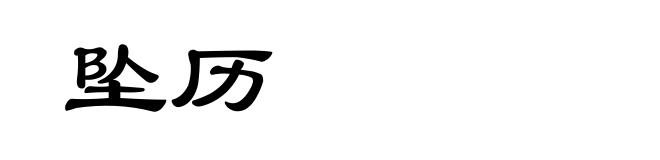 坠历