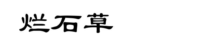 烂石草