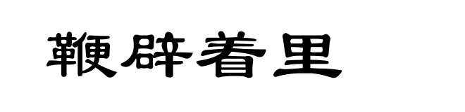 鞭辟着里