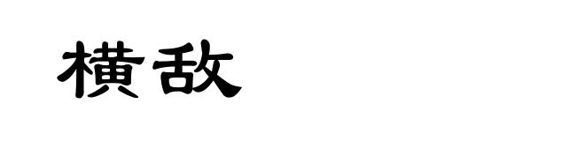 横敌