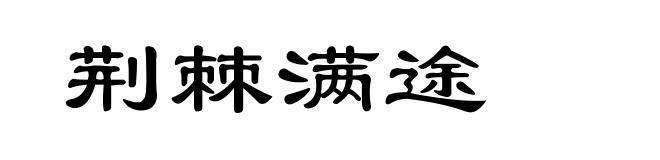荆棘满途