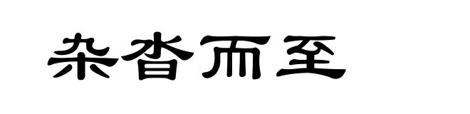 杂沓而至