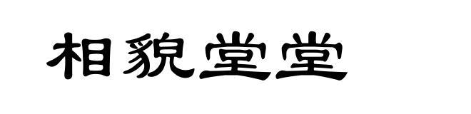 相貌堂堂
