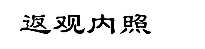 返观内照