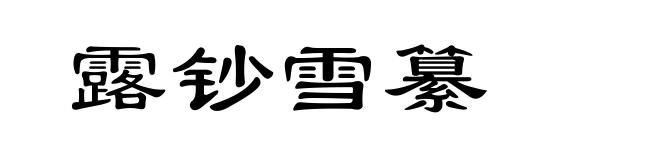 露钞雪纂