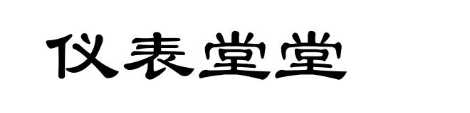 仪表堂堂