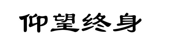 仰望终身