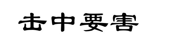 击中要害