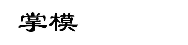 掌模