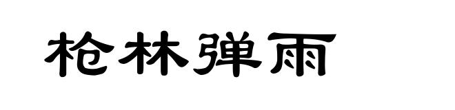 枪林弹雨