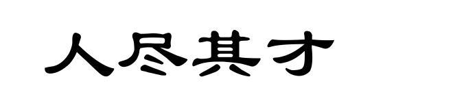 人尽其才