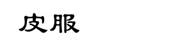 皮服