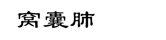 窝囊肺