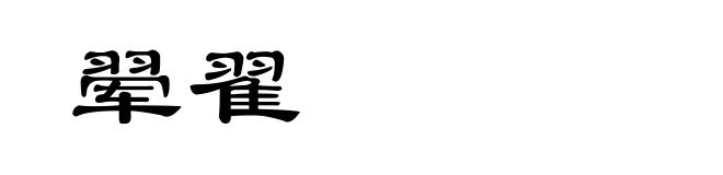 翚翟