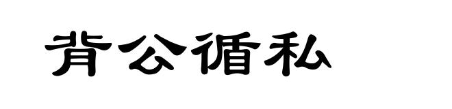 背公循私