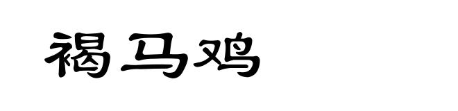 褐马鸡