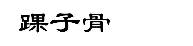 踝子骨
