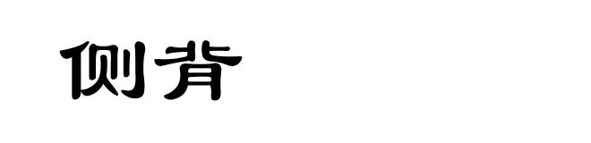 侧背