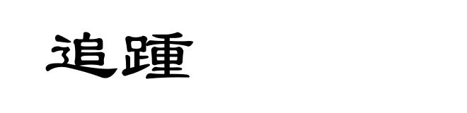追踵