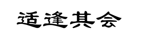 适逢其会