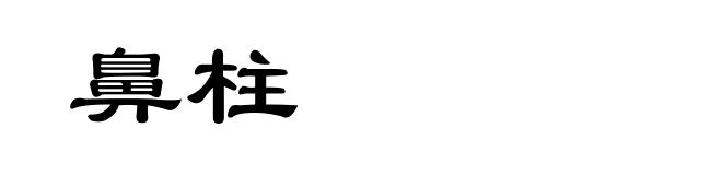 鼻柱