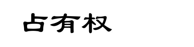 占有权