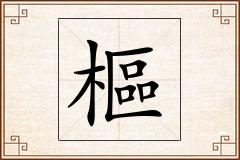 樞怎么写