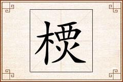 樮怎么写