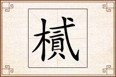 樲怎么写