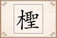 檉怎么写