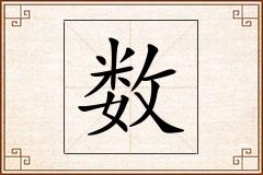 数怎么写