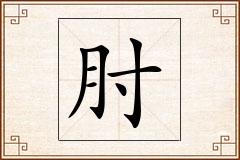 肘怎么写