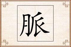 脈怎么写