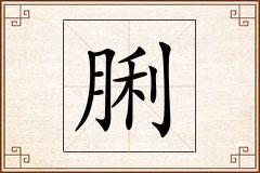 脷怎么写