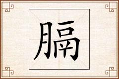 膈怎么写