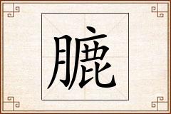 膔怎么写