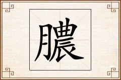 膿怎么写