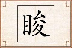 睃怎么写